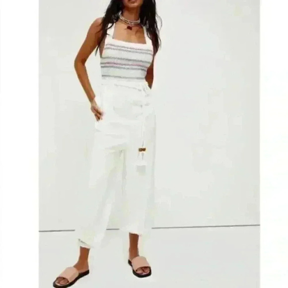 Free People Sienna Smocked Jumpsuit - Picture 5 of 8